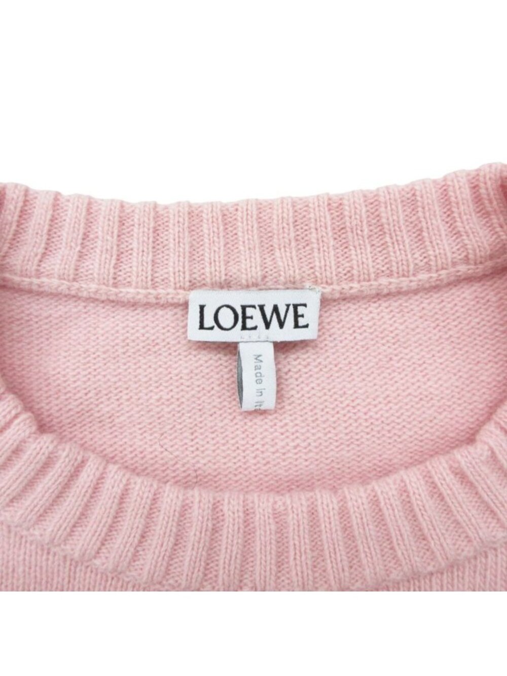 Loewe Knit Wool Anagram Logo Embroidery Crew Neck Sweater Pullover Top Long - Picture 7 of 10